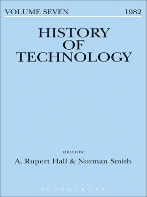 cover image of History of Technology Volume 7